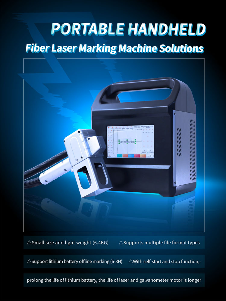 hanheld lightweight metal fiber laser marking machine